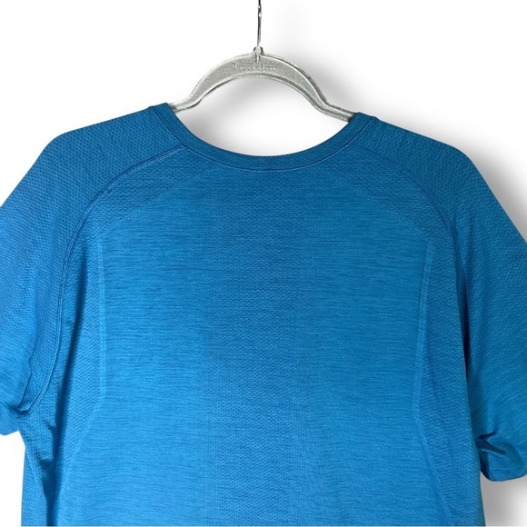 Lululemon Metal Vent Tech Surge Shirt XXL Short Sleeve Baltic Blue Athletic Gym - Picture 10 of 13